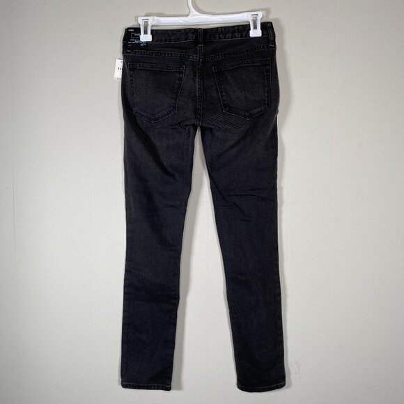 GAP 1969 Always Skinny Skimmer Denim Jeans Women's 24 Black Casual Pants NWT - Picture 2 of 14